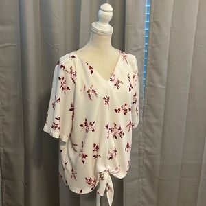 Ann Taylor Tie Hem Blouse